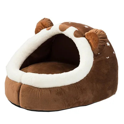Foldable Pet House & Bed – Cozy Kennel for Small Dogs & Cats