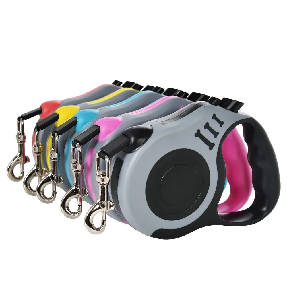Retractable Pet Leash – Tangle-Free, Durable Nylon, 3M/5M for Small Dogs & Cats