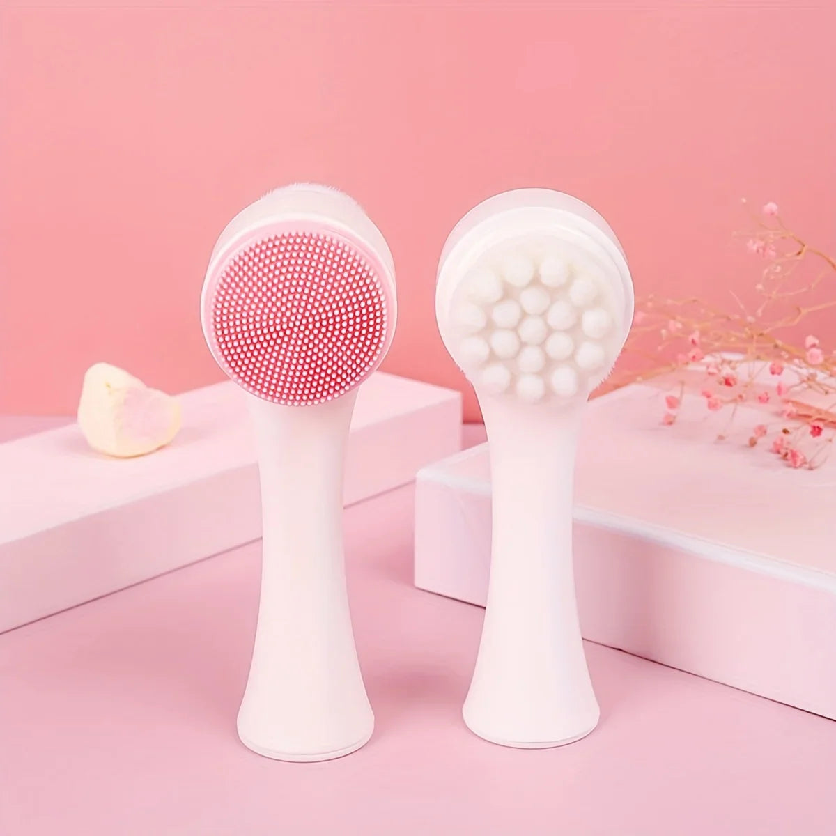 2-in-1 Silicone Pet Paw Cleaner & Grooming Brush – Healthy Coats, Clean Paws