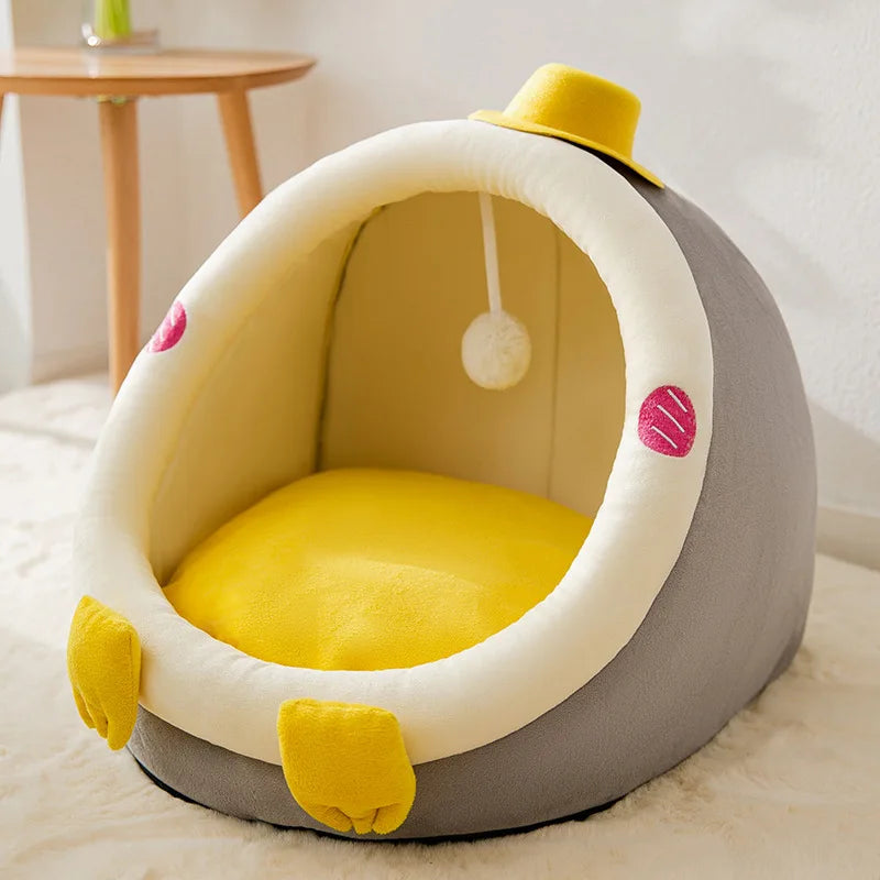 Foldable Pet House & Bed – Cozy Kennel for Small Dogs & Cats