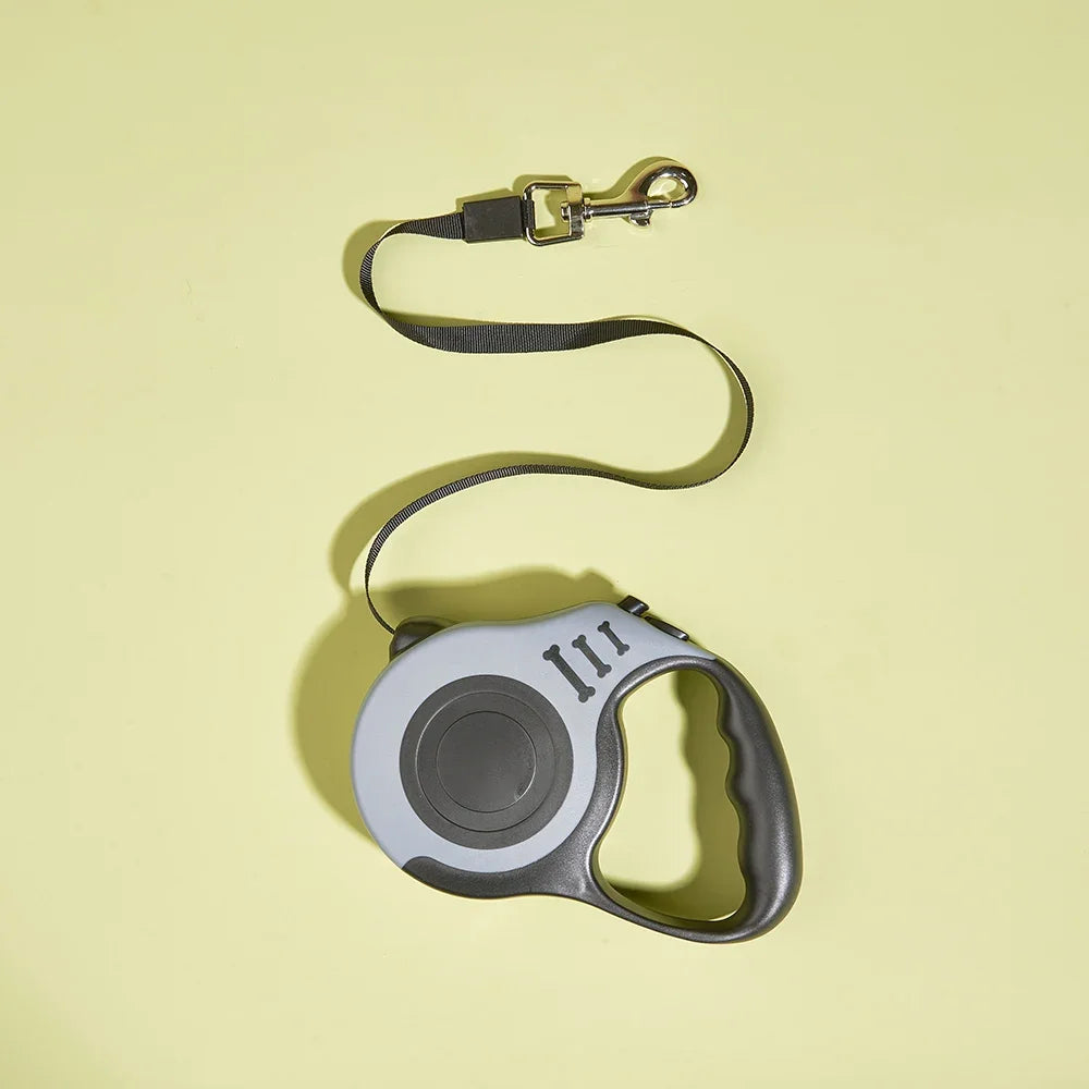 Retractable Pet Leash – Tangle-Free, Durable Nylon, 3M/5M for Small Dogs & Cats