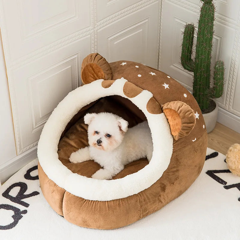 Foldable Pet House & Bed – Cozy Kennel for Small Dogs & Cats