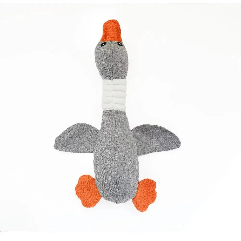 Squeaky Duck Dog Toy – Plush Chew for Puppies & All Dog Sizes