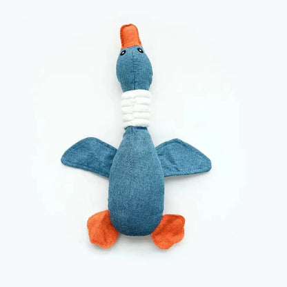 Squeaky Duck Dog Toy – Plush Chew for Puppies & All Dog Sizes
